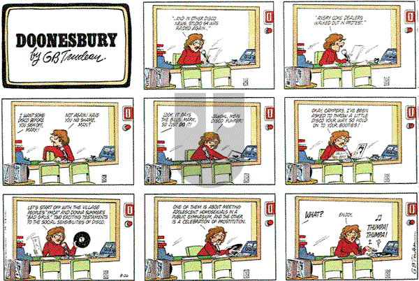 Doonesbury on Sunday August 26, 1979 Comic Strip