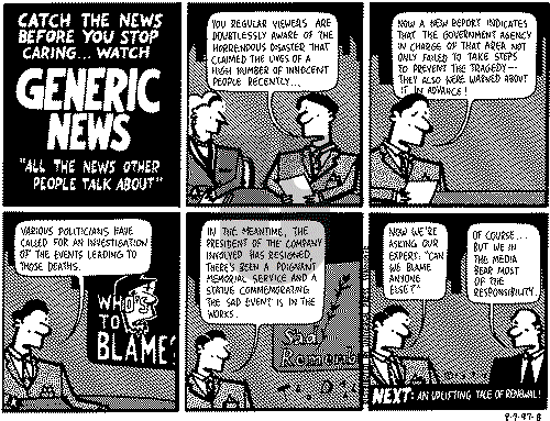 Ted Rall on Saturday August 9, 1997 Comic Strip