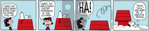Peanuts on Saturday December 13, 2003 Comic Strip