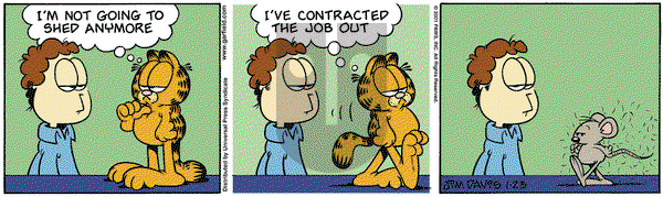 Garfield on Tuesday January 23, 2001 Comic Strip
