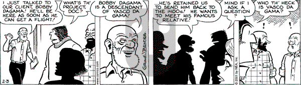 Alley Oop on Friday February 23, 2001 Comic Strip