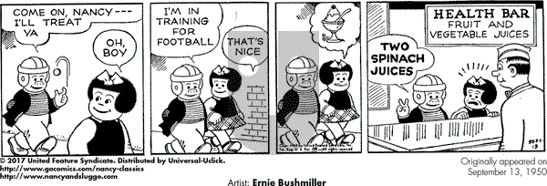 Nancy Classics on Wednesday September 13, 2017 Comic Strip