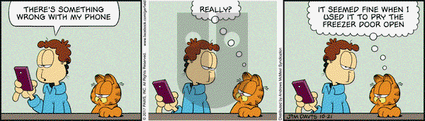Garfield on Saturday October 21, 2017 Comic Strip