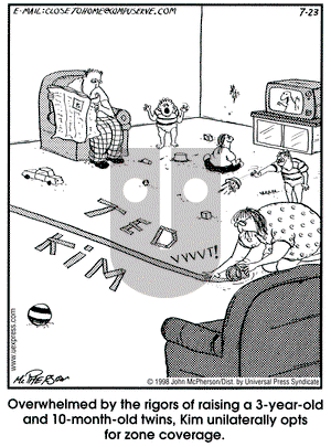 Close to Home on Sunday August 23, 1998 Comic Strip
