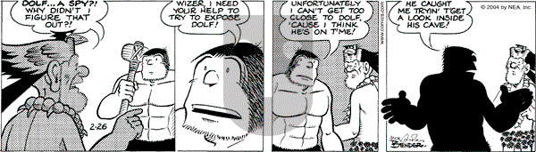 Alley Oop on Thursday February 26, 2004 Comic Strip