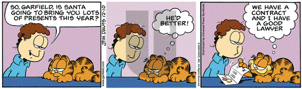 Garfield - Friday December 10, 2004 Comic Strip