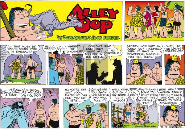Alley Oop on Sunday April 18, 1999 Comic Strip
