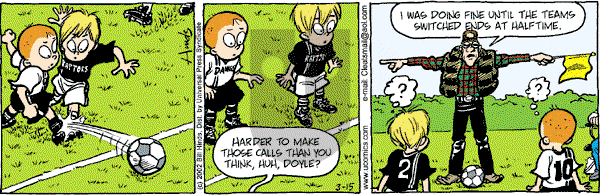 Cleats - Friday March 15, 2002 Comic Strip