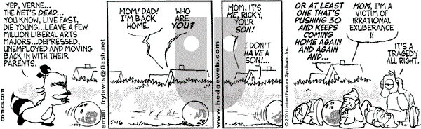 Over the Hedge on Wednesday May 16, 2001 Comic Strip