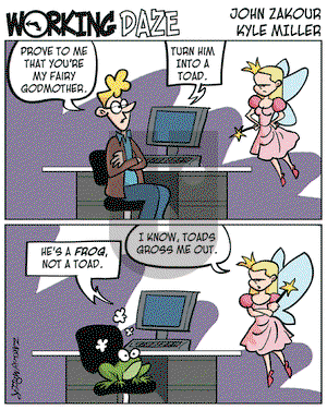Working Daze on Wednesday February 15, 2006 Comic Strip