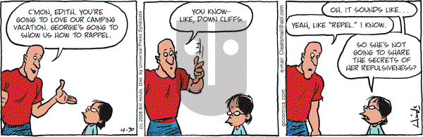 Cleats on Wednesday April 30, 2008 Comic Strip