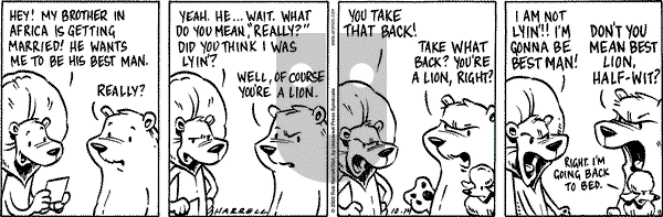 Big Top - Monday October 14, 2002 Comic Strip