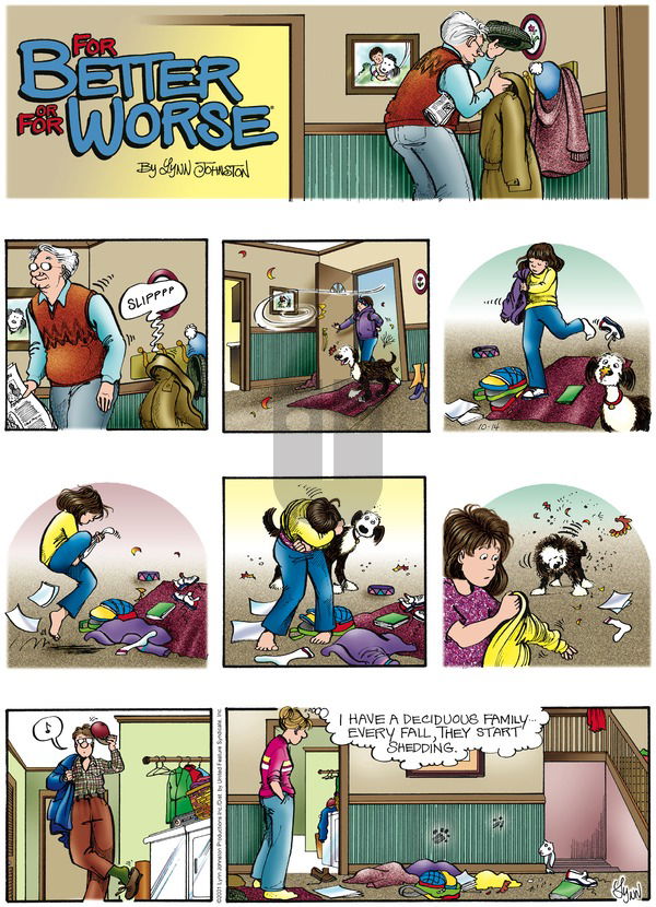 For Better or For Worse on Sunday October 14, 2001 Comic Strip