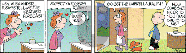 Drabble on Wednesday April 18, 2018 Comic Strip