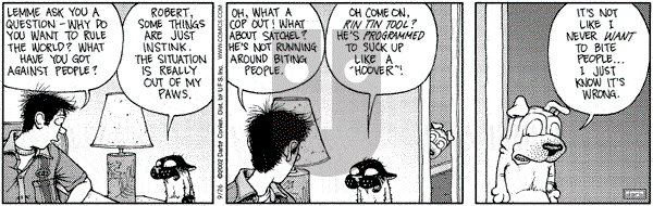 Get Fuzzy on Thursday September 26, 2002 Comic Strip