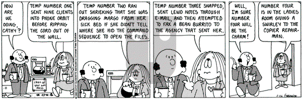 Cathy Classics on Friday February 26, 1993 Comic Strip