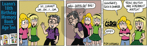 Luann on Wednesday September 24, 2014 Comic Strip