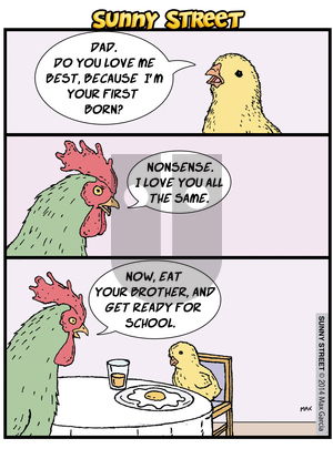 Sunny Street on Monday August 11, 2014 Comic Strip