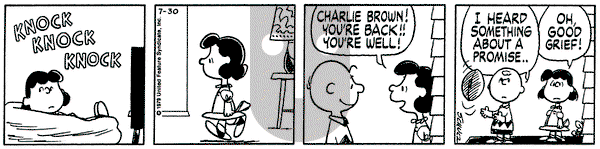 Peanuts on Monday July 30, 1979 Comic Strip