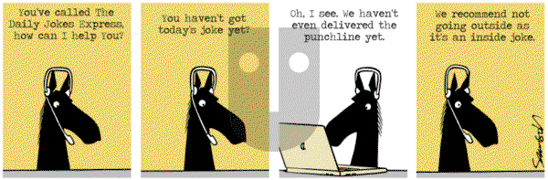 Dark Side of the Horse on Thursday November 21, 2013 Comic Strip