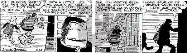 Alley Oop on Thursday February 24, 2000 Comic Strip