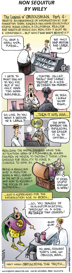 Non Sequitur on Sunday July 2, 2000 Comic Strip