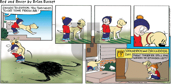 Red and Rover on Sunday February 7, 2010 Comic Strip