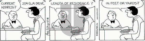 The Born Loser on Friday April 18, 2003 Comic Strip