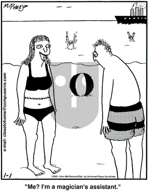 Close to Home on Monday January 1, 2001 Comic Strip