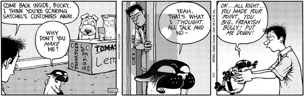 Get Fuzzy on Saturday September 22, 2001 Comic Strip