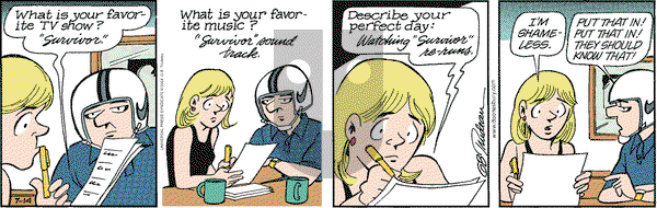 Doonesbury on Saturday July 14, 2001 Comic Strip