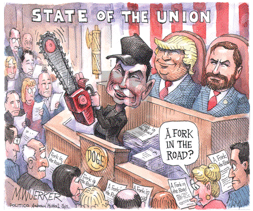 Matt Wuerker on Monday March 3, 2025 Comic Strip