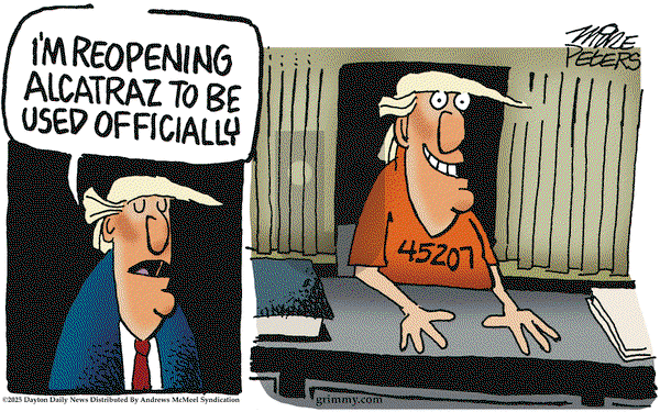 Mike Peters on Monday May 5, 2025 Comic Strip