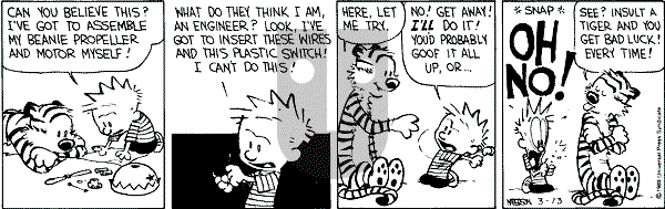 Calvin and Hobbes - Monday March 13, 1989 Comic Strip