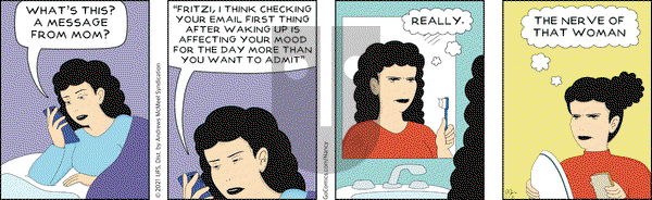 Nancy on Monday January 11, 2021 Comic Strip