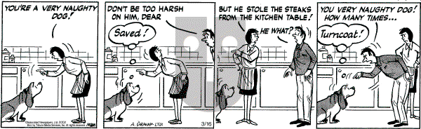 Fred Basset on Saturday March 16, 2002 Comic Strip