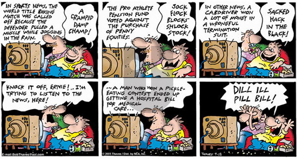 Frank and Ernest on Sunday September 18, 2005 Comic Strip