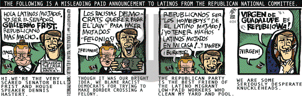 La Cucaracha on Monday April 24, 2006 Comic Strip