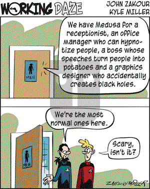 Working Daze on Thursday April 1, 2004 Comic Strip