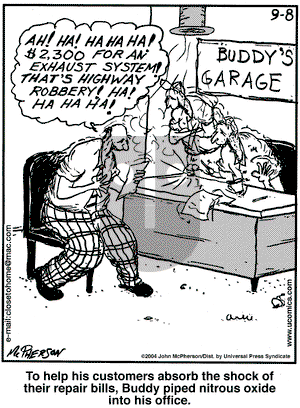 Close to Home on Wednesday September 8, 2004 Comic Strip