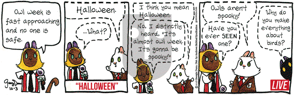 Breaking Cat News on Wednesday October 3, 2018 Comic Strip