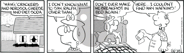 Drabble on Friday January 21, 2000 Comic Strip