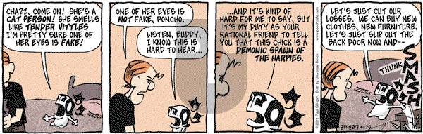Pooch Cafe on Monday April 25, 2011 Comic Strip
