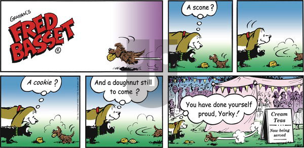 Fred Basset on Sunday August 21, 2016 Comic Strip