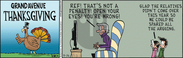 Grand Avenue on Thursday November 26, 2020 Comic Strip