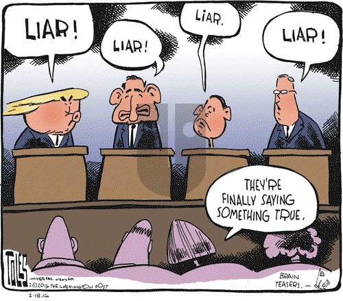 Tom Toles on Thursday February 18, 2016 Comic Strip