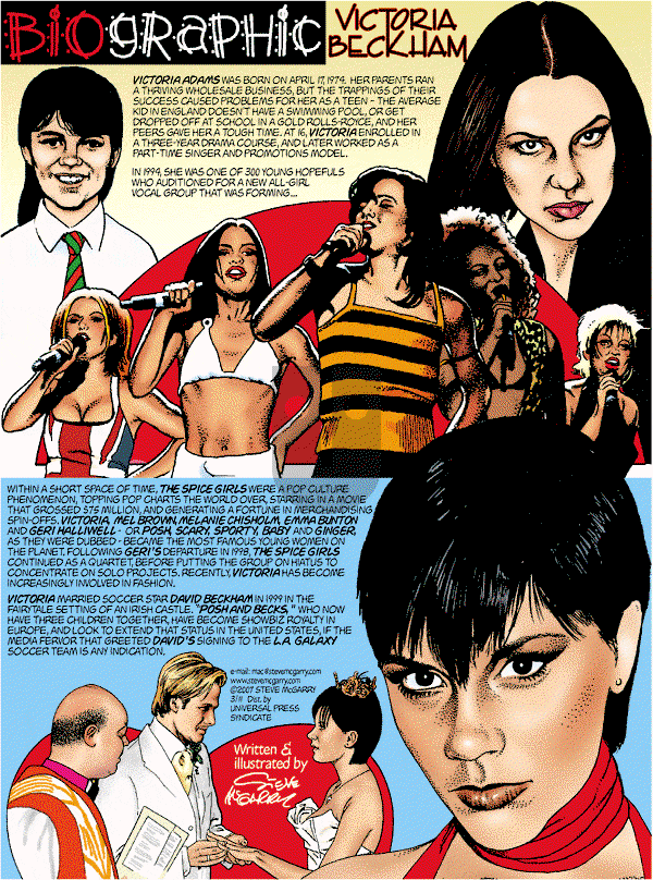 Biographic on Sunday March 11, 2007 Comic Strip