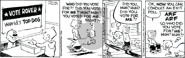 Red and Rover on Tuesday November 4, 2008 Comic Strip