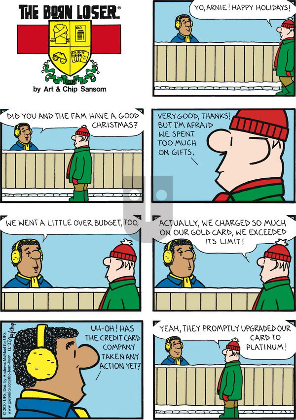 The Born Loser on Sunday December 27, 2020 Comic Strip