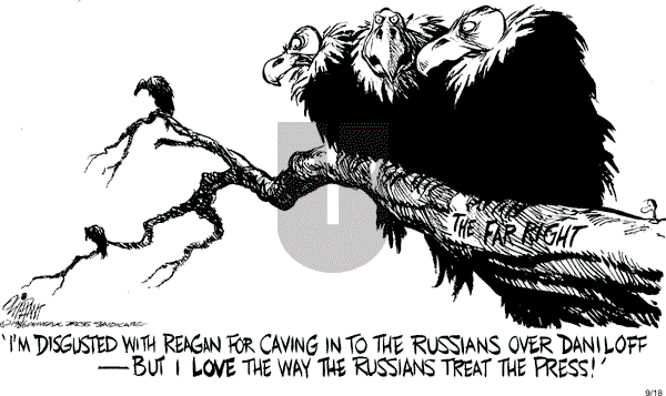 Pat Oliphant - Thursday September 18, 1986 Comic Strip